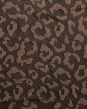 Viscose Jacquard Panter Bruin, Hobby en Vrije tijd, Stoffen en Lappen, Bruin, Nieuw
