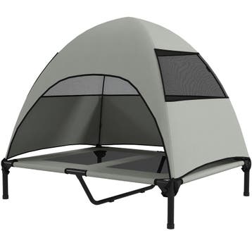 TRUUSK Hondenligbed Outdoor Met Dak - Verhoogd Hondenbed Voo, Verzenden, Nieuw