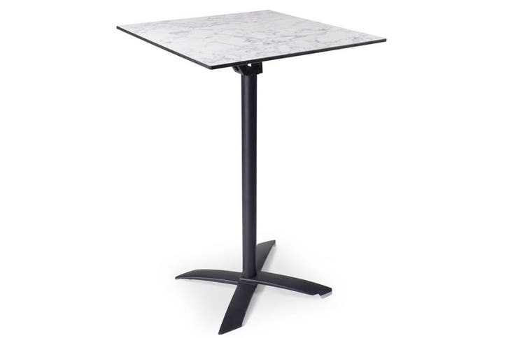 Statafel Helsinki | 70x70cm | opklapbaar, Tuin en Terras, Tuintafels, Nieuw, Kunststof, Vierkant, Ophalen of Verzenden