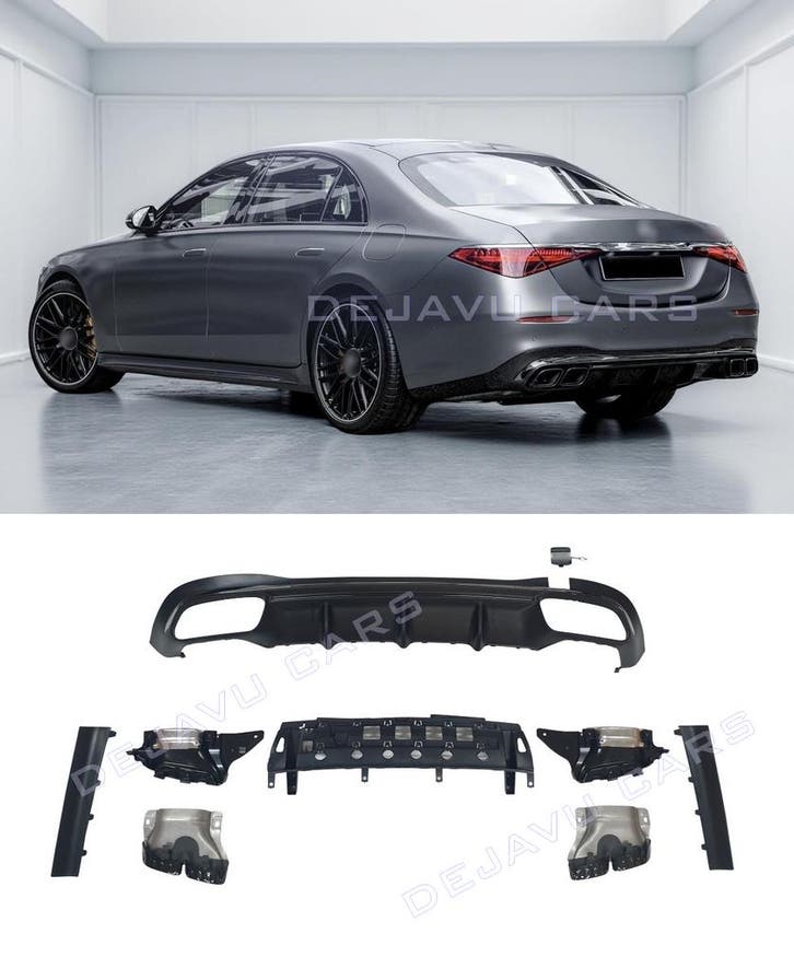 S63 AMG Look Diffuser voor Mercedes Benz S Klasse W223 AMG, Auto diversen, Tuning en Styling, Ophalen of Verzenden