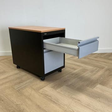 Emmein ladeblok vv 2 lades (hxbxd) 76x44x66 cm , zwart -, Ophalen of Verzenden, Gebruikt