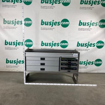 Aluca aluminium bedrijfswageninrichting gebruikt (nr 2425), Ophalen of Verzenden