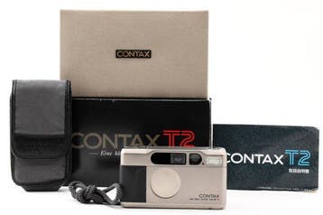 Contax T2 + case, box, manual | Analoge compactcamera, Nieuw