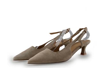 Manfield Pumps in maat 36 Beige, Pumps, Verzenden, Beige, Zo goed als nieuw