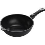 AMT Gastroguss Wokpan 28 cm – Aluminium – Inductiegeschi, Huis en Inrichting, Keuken | Potten en Pannen, Inductieplaat, Ophalen of Verzenden