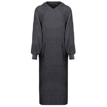 vidaXL Deken hoodie KINN Antraciet XXL Katoen, Verzenden, Nieuw