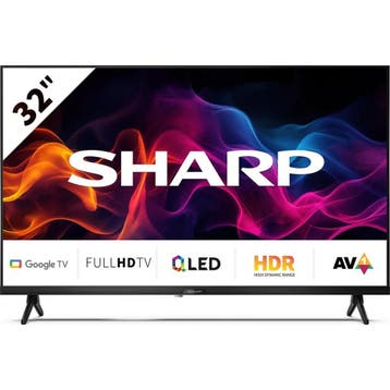Sharp 32GF3265E 32 inch Full HD QLED Google TV met Quantum, Audio, Tv en Foto, Televisies, Ophalen of Verzenden, Nieuw