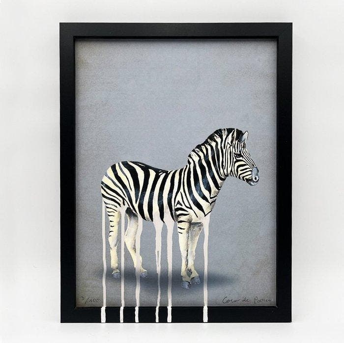 Coco de Paris - Dripping zebra, Antiek en Kunst, Kunst | Designobjecten