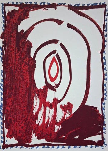 Pierre Alechinsky (1927) - Abstraction, 1988