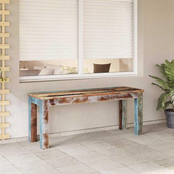 vidaXL Bankje 110x35x45 cm massief gerecycled hout, Verzenden, Nieuw