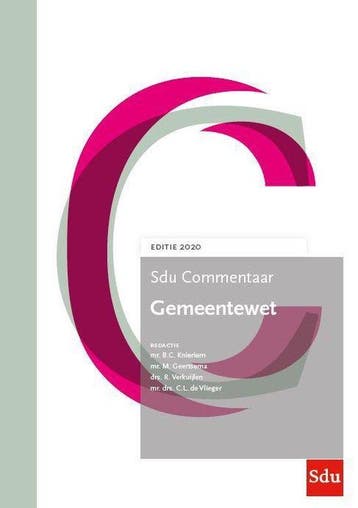 Sdu Commentaar Gemeentewet. Editie 2020 / SDU Commentaar, Verzenden, Zo goed als nieuw