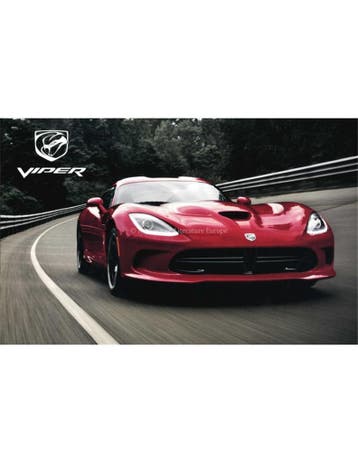 2012 DODGE VIPER SRT BROCHURE ENGELS, Nieuw, Author