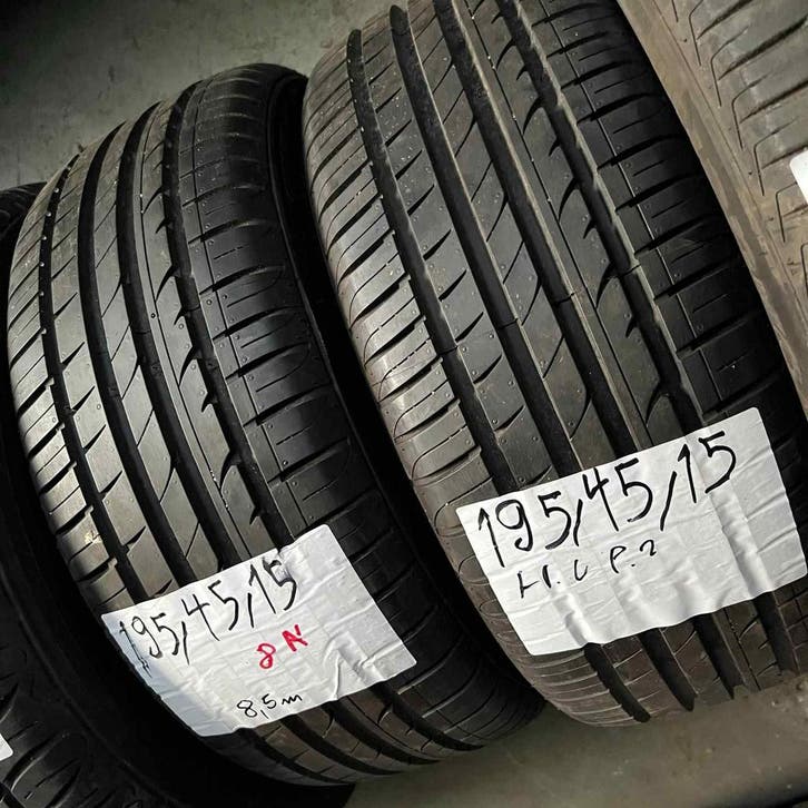 2 x Hankook Ventus Prime 2 195-45-15 Zomerbanden 8,5mm, Auto-onderdelen, Banden en Velgen, 15 inch, Zomerbanden, 195 mm, Personenwagen