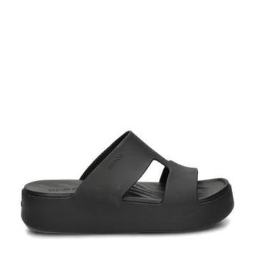 Crocs Getaway Platform H-strap slippers voor dames, Slippers, Verzenden, Zwart, Nieuw
