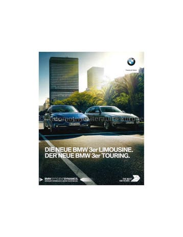 2017 BMW 3 SERIE BROCHURE DUITS, Nieuw, BMW, Author