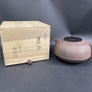 Miyadokoro Okiro Kama ijzeren theeceremonieketel met