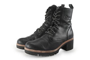 Panama Jack Veterboots in maat 42 Zwart, Verzenden, Zwart, Overige typen, Zo goed als nieuw