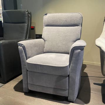 Isolda Relaxfauteuil Grijs Elektrisch Verstelbaar - IN.HOUSE, Huis en Inrichting, Fauteuils, Klassiek, Nieuw, 75 tot 100 cm, Ophalen of Verzenden