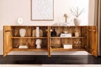 Massief dressoir SCORPION 180cm bruin hangend mangohout met, Ophalen of Verzenden, Nieuw