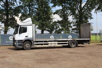 Veiling: Platte laadbak (vrachtwagen) Mercedes-Benz Actros 2, Automaat, Wit, Mercedes-Benz, Diesel