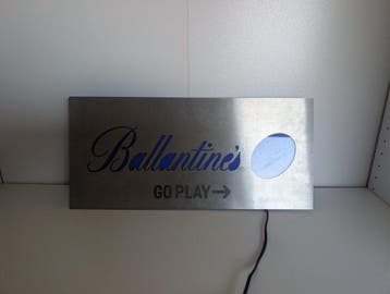 Ballantines - Origineel verlicht reclamebord / lichtbak -