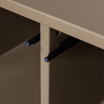 WOOOD Turner Opbergbank - Grenenhout - Mud/Bruin - 39x80x44, Verzenden, Nieuw