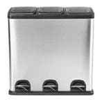 Pedaalemmer 3 vakken - 3x20 liter, Huis en Inrichting, Verzenden, Nieuw