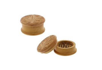 Wood Kruidengrinder Leaf Ø55 mm, Ophalen of Verzenden, Nieuw