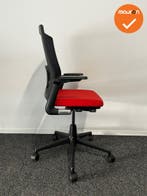 Ahrend 2020 Verta bureaustoel - refurbished - rode stofferin, Werkplek, Ophalen of Verzenden, Gebruikt, Stoel