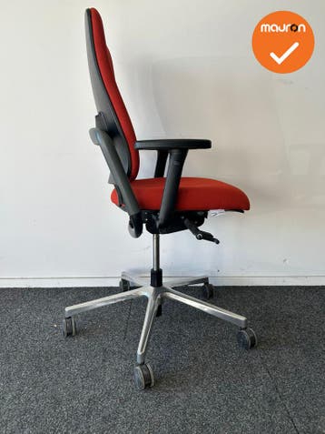 Rohde & Grahl - Xenium - Rood - Chroom voetkruis, Werkplek, Ophalen of Verzenden, Gebruikt, Stoel