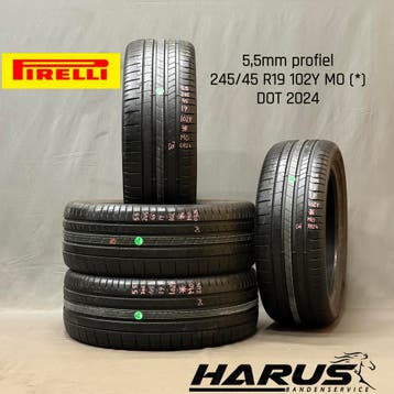 245/45/19 102Y MO* Pirelli zomerbanden 5,5mm profiel 4X, Auto-onderdelen, Banden en Velgen, 19 inch, Ophalen of Verzenden, Band(en)