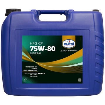 Eurol Hpg 75W80 Gl 5 Cp 20L, Verzenden