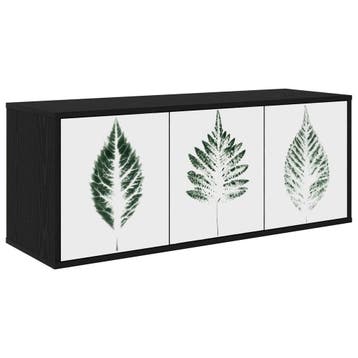 vidaXL Wandgemonteerd tv-meubel HANAU 102 x 33 x 40 cm Zwart, Minder dan 50 cm, Verzenden, Nieuw, Minder dan 100 cm