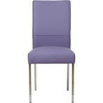 Set van 8 Leren eetkamerstoelen Real - Toledo Lila, Ophalen of Verzenden, Nieuw, Leer, Vijf, Zes of meer stoelen