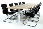 Vergadertafel 320  TUBE wit-eiken 320x120, Ophalen of Verzenden, Nieuw in verpakking