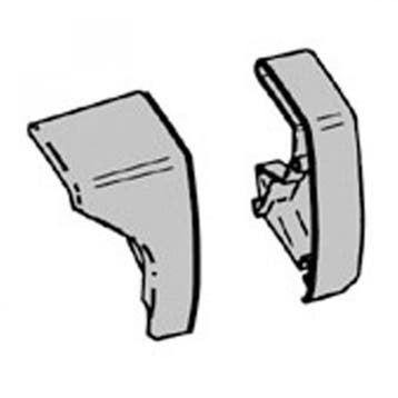 Thule LH&RH endcap lead rail 6200 white, Ophalen of Verzenden, Nieuw, Thule