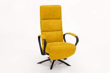 Relaxfauteuil Nieuwdorp - relaxfauteuils - Geel, Nieuw, Stof