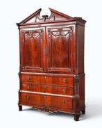 Klein model - Kabinet - Mahonie - Prachtige was patina, Antiek en Kunst, Antiek | Meubels | Stoelen en Banken