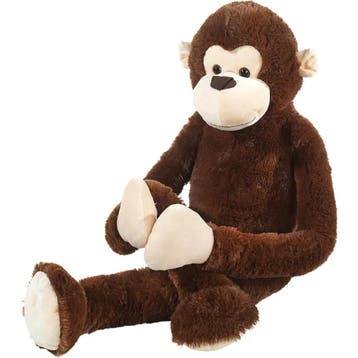 Heunec pluche aap knuffel 100 cm -  van €34,99 voor €17,50, Ophalen of Verzenden, Nieuw