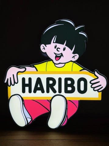 Haribo - Lichtbord - plexiglas, Antiek en Kunst