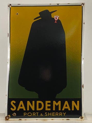 SANDEMAN - Reclamebord - 60x40cm - Gemaakt van dikke
