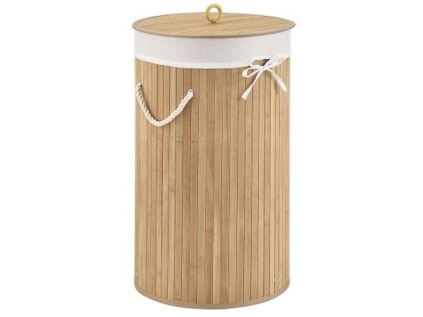 Veiling - Bamboe Wasmand Curly - 55 liter - Naturelkleur - I, Huis en Inrichting, Overige Huis en Inrichting, Nieuw