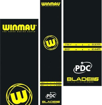 2dekans | Winmau Pro Zone Essential PVC dartmat, Sport en Fitness, Darts, Ophalen of Verzenden, Zo goed als nieuw