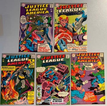 Justice League of America (Vol. 1) #49, 50, 51, 52, 56 - The, Boeken, Nieuw