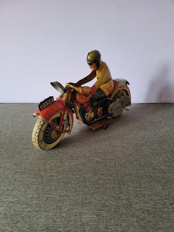 JML - Blikken speelgoed - Motorfiets met bestuurder -