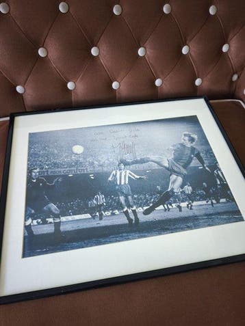 Fotografía firmada Johan Cruyff - 1980 - Foto, Nieuw