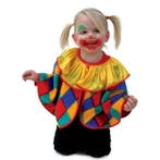 Peuter poncho clown met gele kraag - Clown kleding, Verzenden, Nieuw