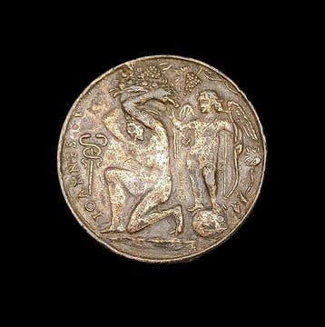 Oud-Romeins Zilver Gedenkplaat REPLICA - 45 mm (Zonder