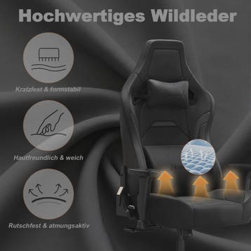 Retro Gaming Stoel van SuÃ¨de met 3D Armleuningen, Lendesteu, Verzenden, Nieuw