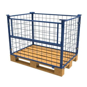 Opzetrand Opzetframe container gaasbak Palletranden H 800mm, 100 cm of meer, Opvouwbaar, 60 cm of meer, Overige typen